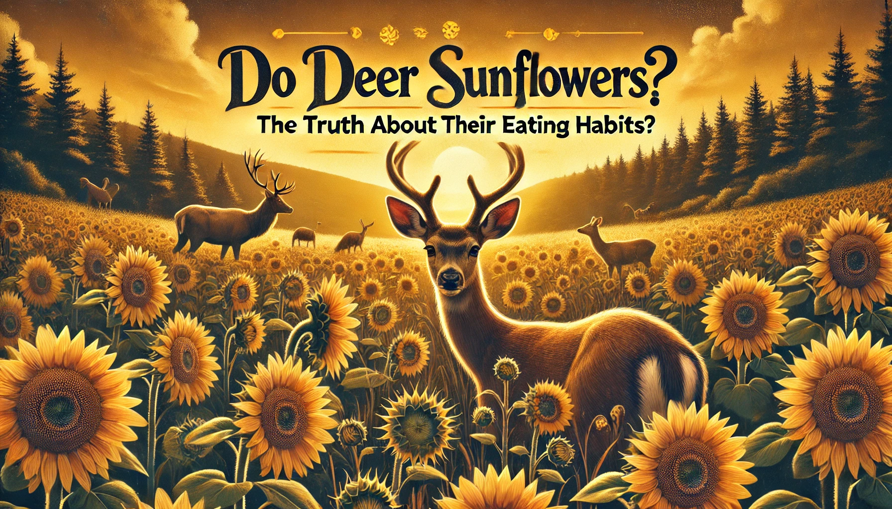 Do Deer Love Sunflowers